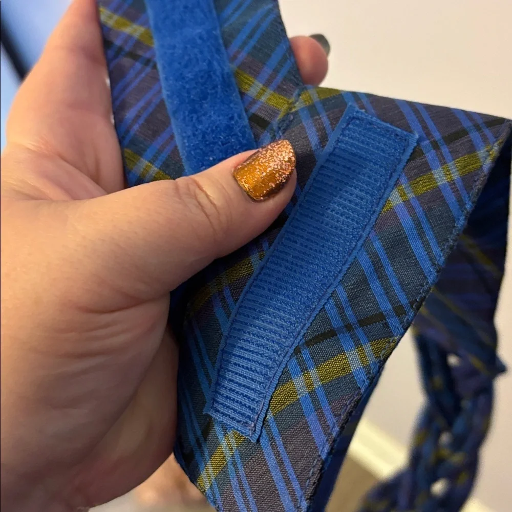 Made In India Silk Plaid Braided Belt OS
